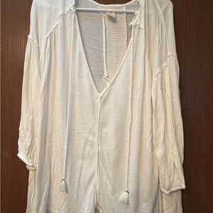 We The Free White Blouse